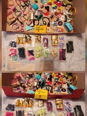 L.O.L. Surprise! Assorted Doll Shoes in Pink, Gold, Black, Blue, Green, Purple
